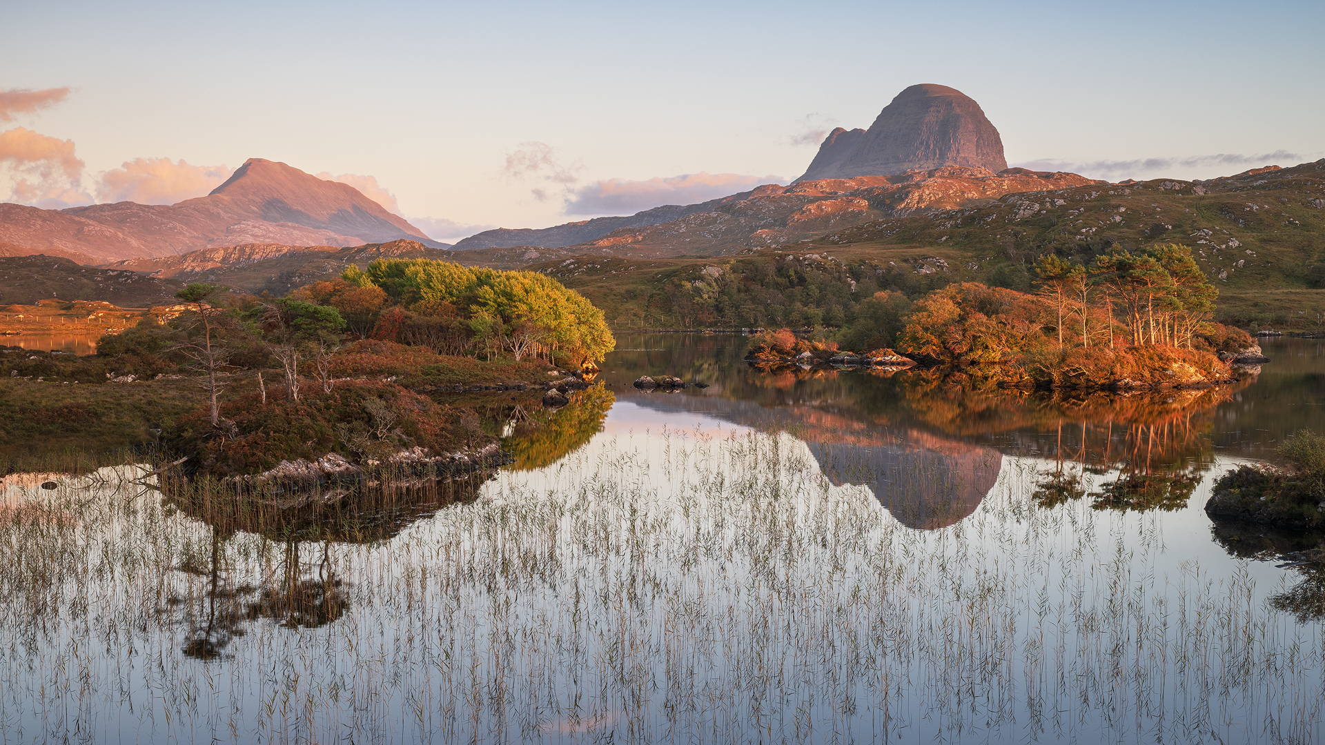 Sonnenuntergang über Suilven
