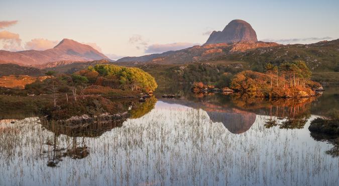 Sonnenuntergang über Suilven